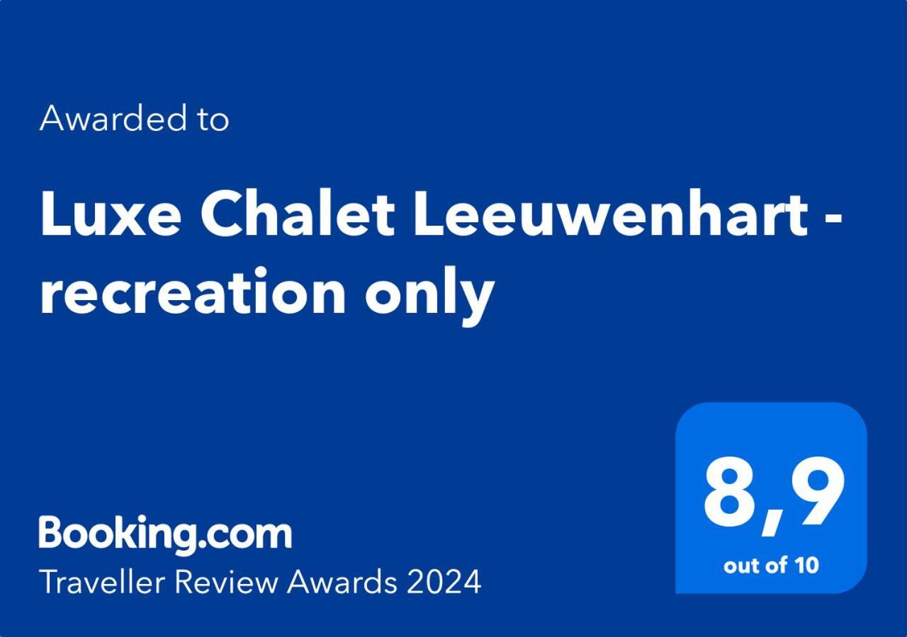 Luxe Chalet Leeuwenhart - Recreation Only 헨덜루 외부 사진